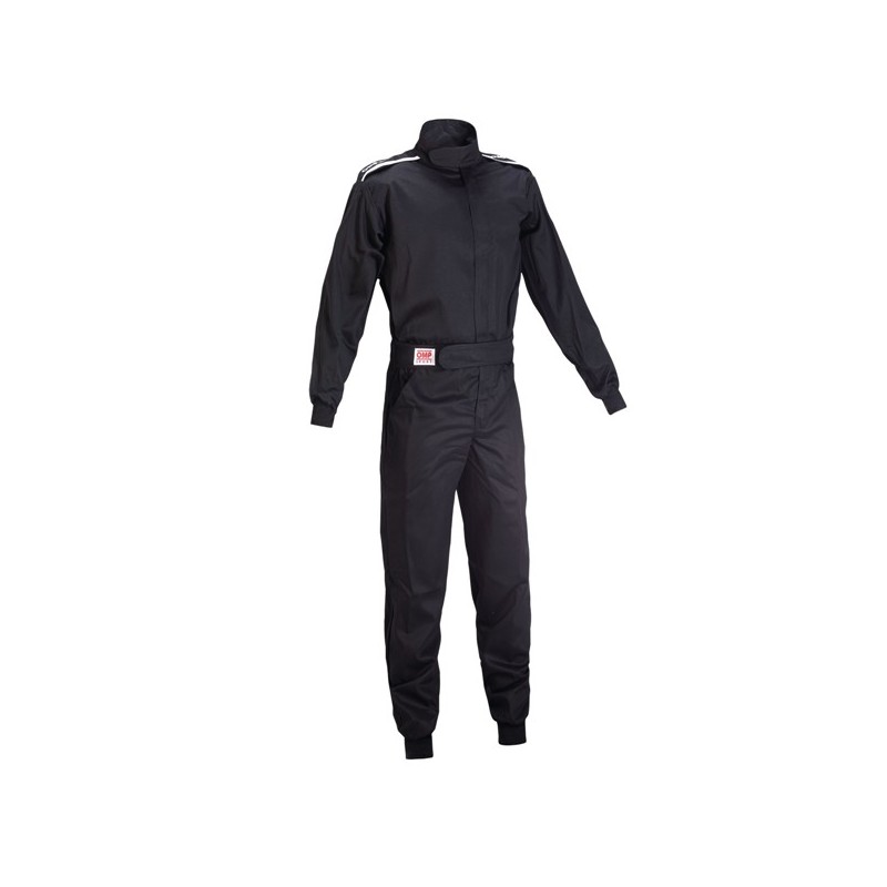 OMP SPORT ONE LAYER OVERALL BLACK SFI HOMOLOGATED