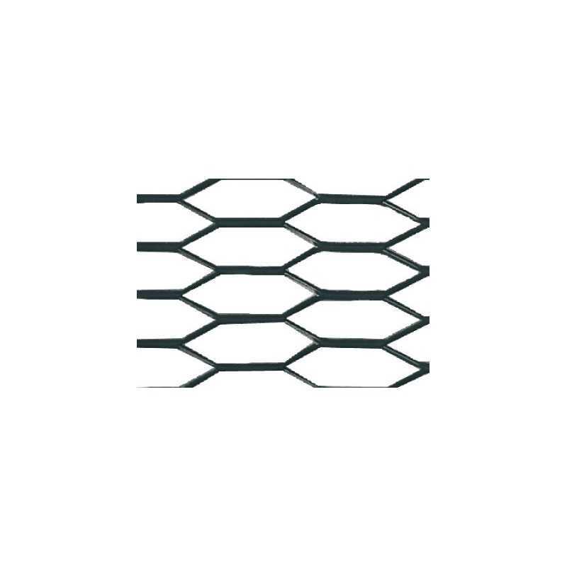 Racing Grill - Hexagon 8x25 mm - 100x33 cm - Nero anodizzato