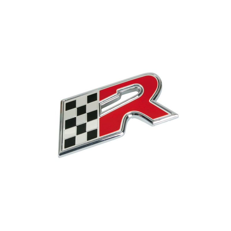 Emblema 3D cromato bicolore - R-Flag