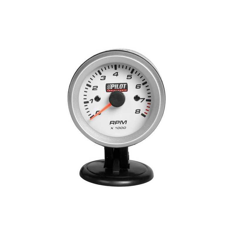Contagiri 0-8000 RPM - 2 (52 mm) - Blue-Light - 2 4 6 cilindri