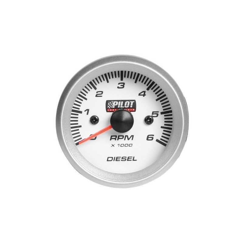 Contagiri diesel 0-6000 RPM - 2 (52 mm) - Blue-Light - 4 6 8 cilindri