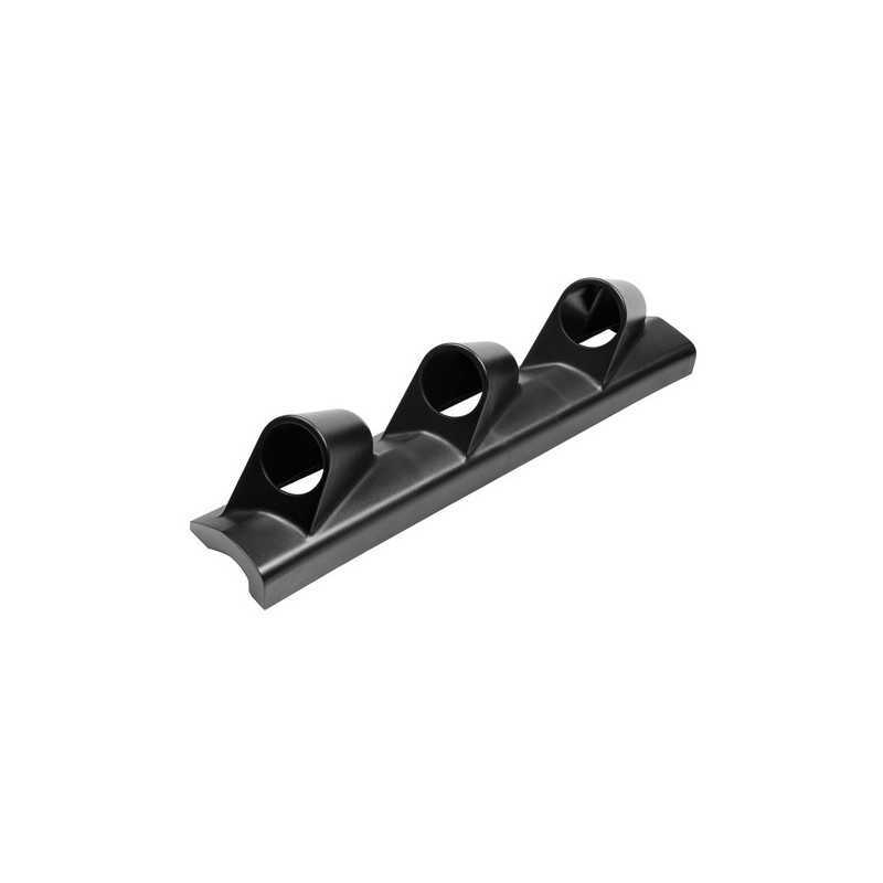 Portastrumenti montante 3 fori (52 mm) - Nero - Sinistro