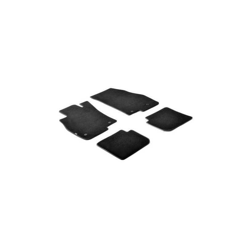 Set tappeti su misura in moquette - Nero - Alfa Romeo Mito (09 08 04 19)