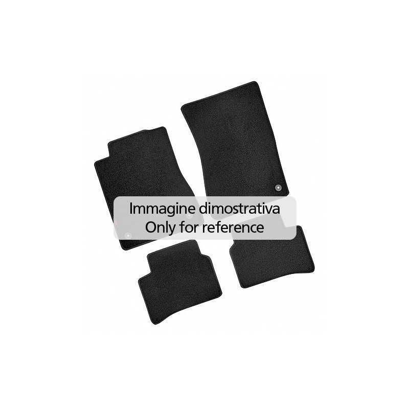 Set tappeti su misura in moquette - Nero - Fiat 500X (02 15 ) - Jeep Renegade (09 14 )