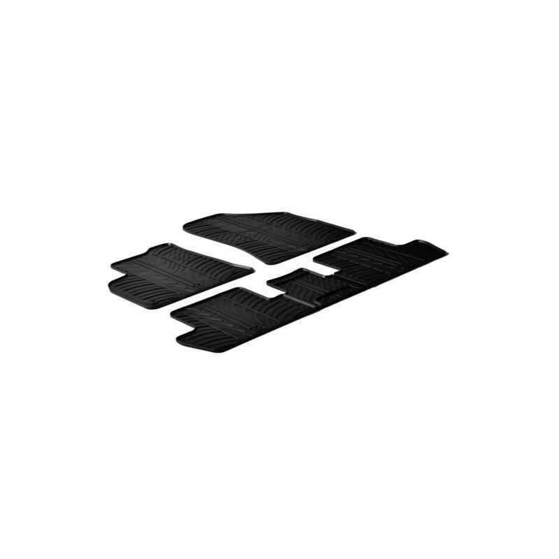Set tappeti su misura in gomma - Peugeot 3008 (05 09 11 13) - Peugeot 3008 (12 13 09 16) - Peugeot 5008 (11 09 01 16)