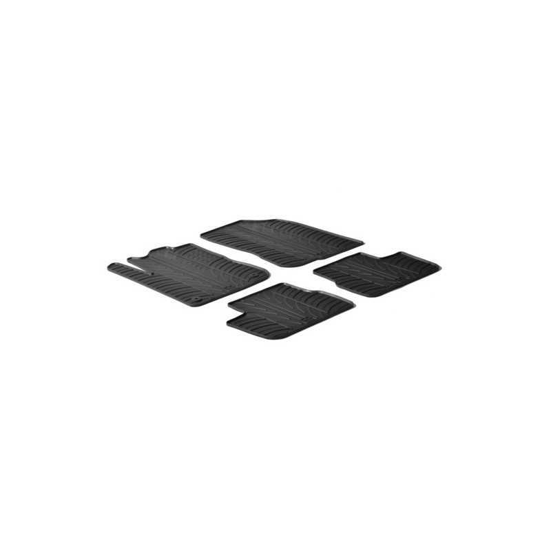 Set tappeti su misura in gomma - Peugeot 208 3p (04 12 07 18) - Peugeot 208 5p (04 12 )