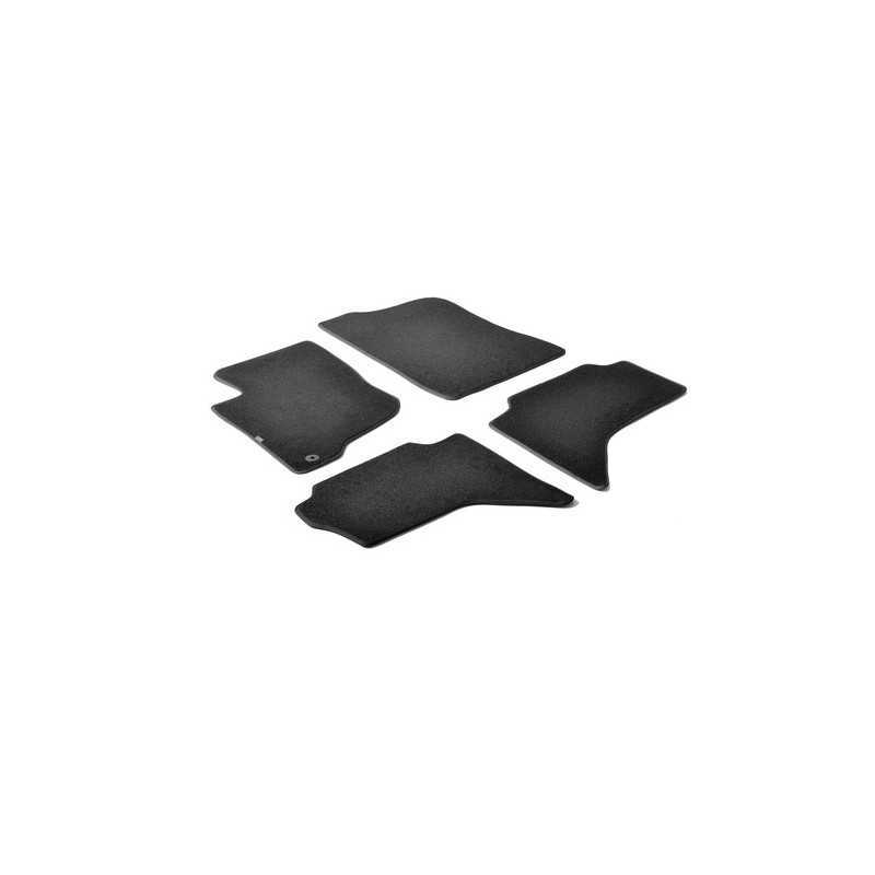 Set tappeti su misura in moquette - Nero - Fiat Fullback Cabina Estesa 4p (09 16 ) - 1 fix - Fiat Fullback Doppia Cabina 4p (0