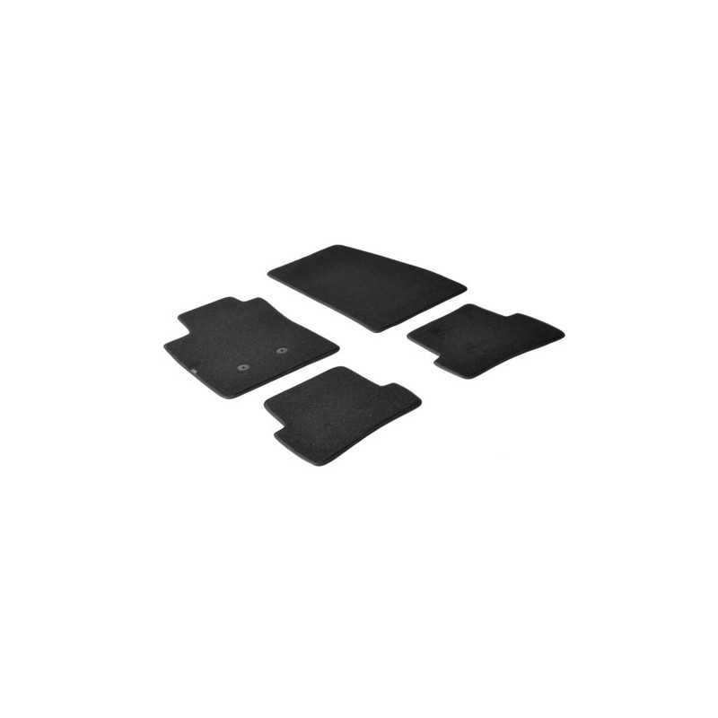 Set tappeti su misura in moquette - Nero - Renault Clio III 3p (10 05 01 13) - Renault Clio III 5p (10 05 01 13) - Renault Cl