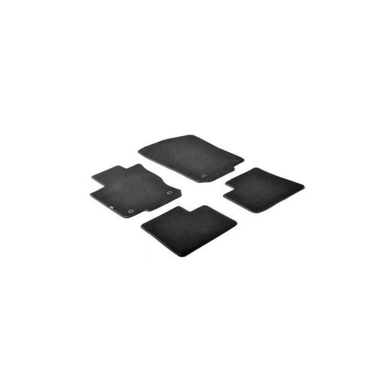 Set tappeti su misura in moquette - Nero - Renault Captur (05 13 ) - Renault Clio IV 5p (10 12 ) - Renault Clio IV Sporter (0