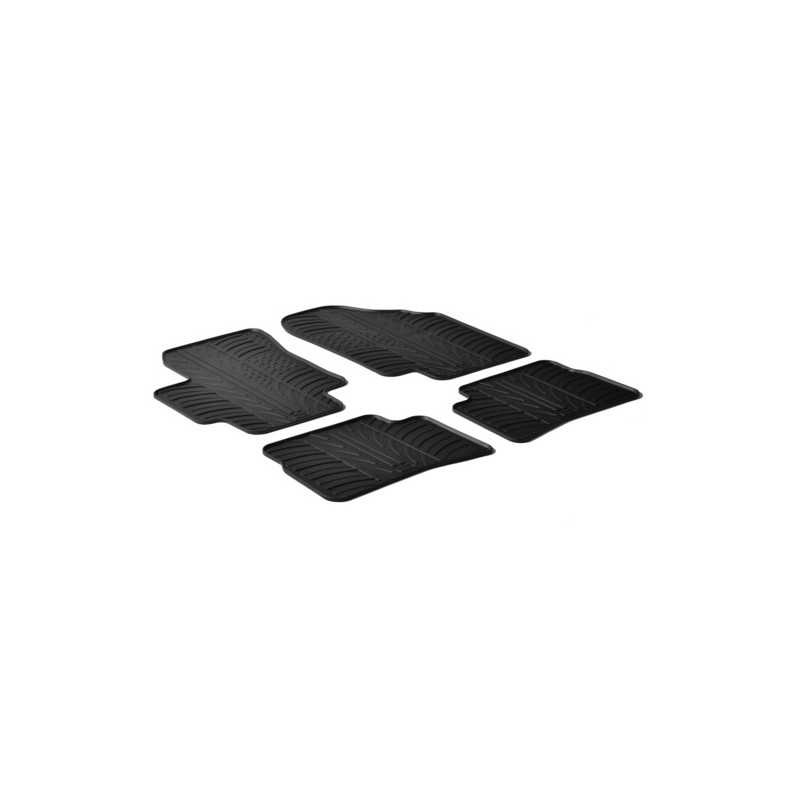 Set tappeti su misura in gomma - Hyundai Accent (04 06 12 09) - Kia Rio 5p (10 05 08 11)
