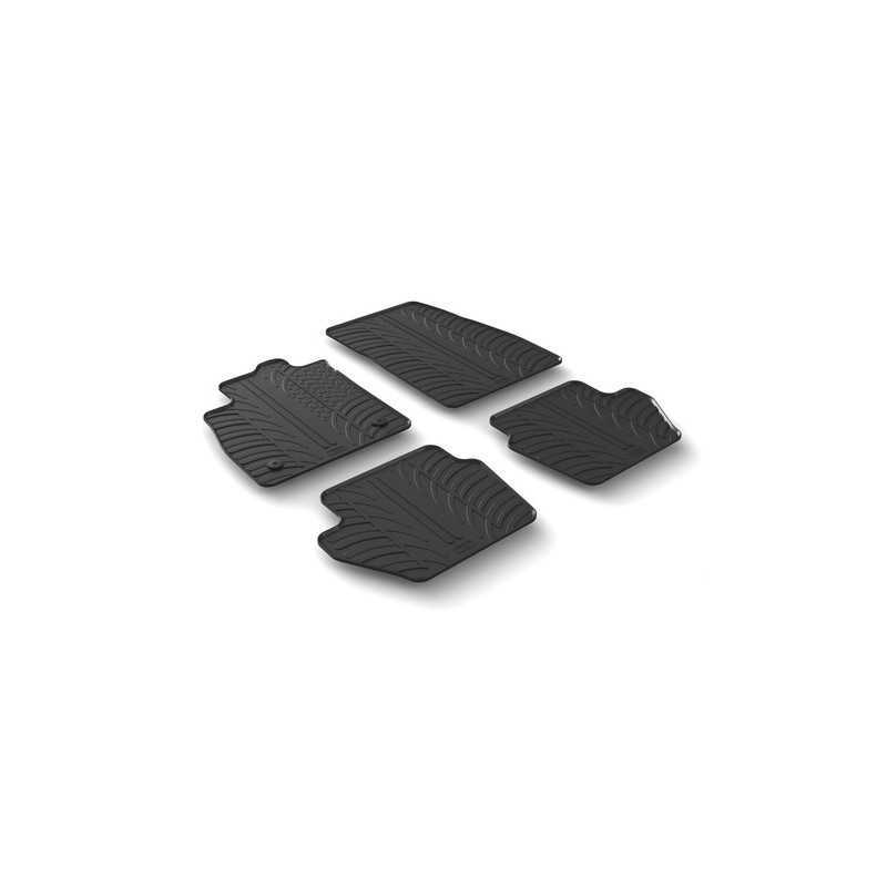 Set tappeti su misura in gomma - Ford Fiesta 3p (06 17 ) - Ford Fiesta 5p (06 17 )