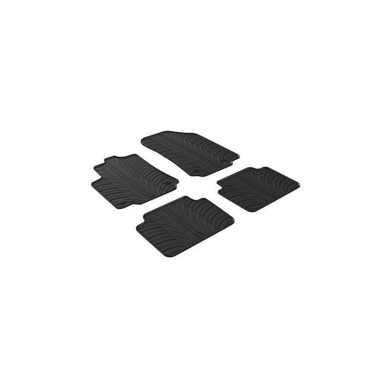 Set tappeti su misura in gomma - Citroen C3 Aircross (10 17 )