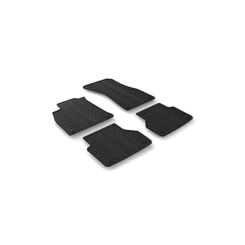 Set tappeti su misura in gomma - Audi A6 4p (07 18 ) - Audi A6 Avant (08 18 ) - Audi A7 Sportback (04 18 )