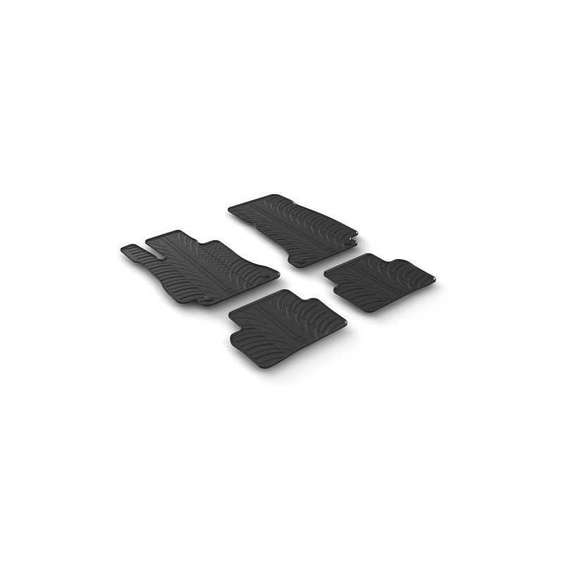 Set tappeti su misura in gomma - Mercedes Classe E 4p (07 16 ) - Mercedes Classe E sw (12 16 )