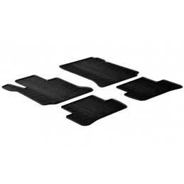Set tappeti su misura in gomma - Mercedes Classe C 4p (02 07 02 14) - Mercedes Classe C sw (01 08 08 14) - Mercedes Classe C