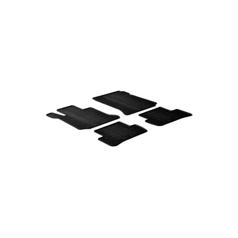Set tappeti su misura in gomma - Mercedes Classe C 4p (02 07 02 14) - Mercedes Classe C sw (01 08 08 14) - Mercedes Classe C