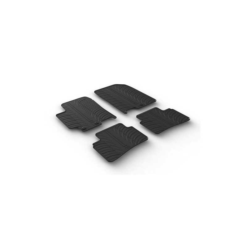 Set tappeti su misura in gomma - Kia Rio 5p (04 17 ) - Kia Stonic (10 17 )