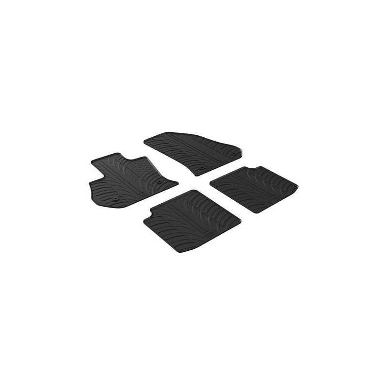 Set tappeti su misura in gomma - Fiat 500L (06 17 ) - manuale - Fiat 500L Cross (06 17 ) - Fiat 500L Wagon (06 17 )