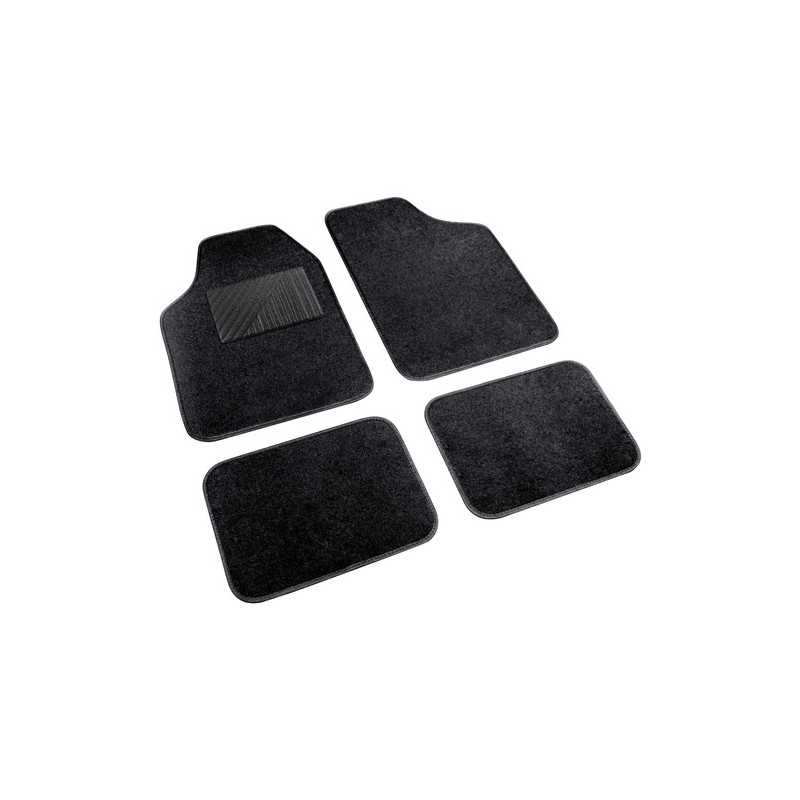 Cosmo serie tappeti in moquette universali 4 pz - Nero