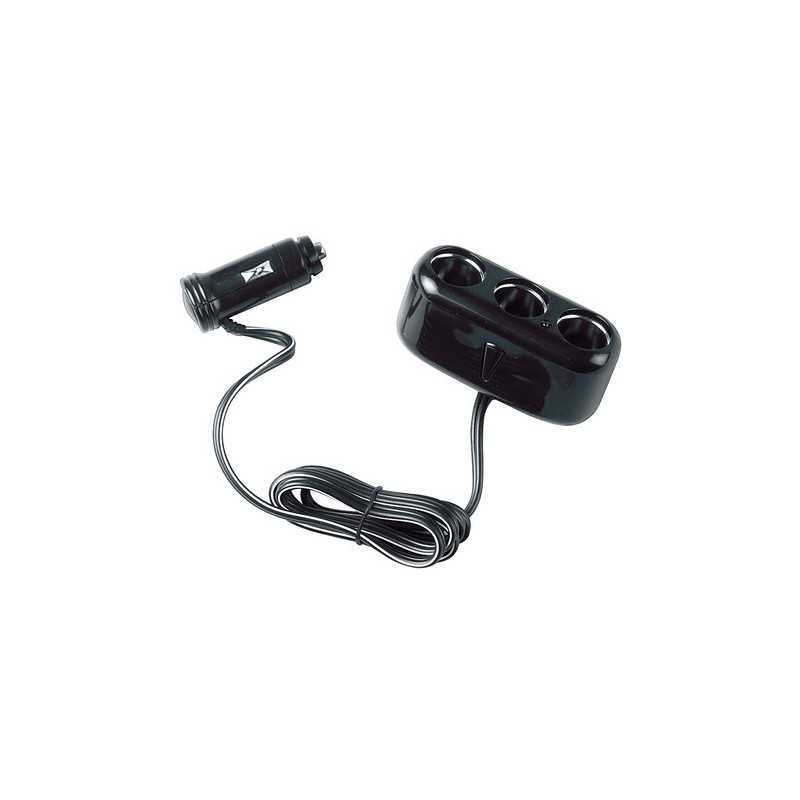 Presa corrente tripla con prolunga 12 24V