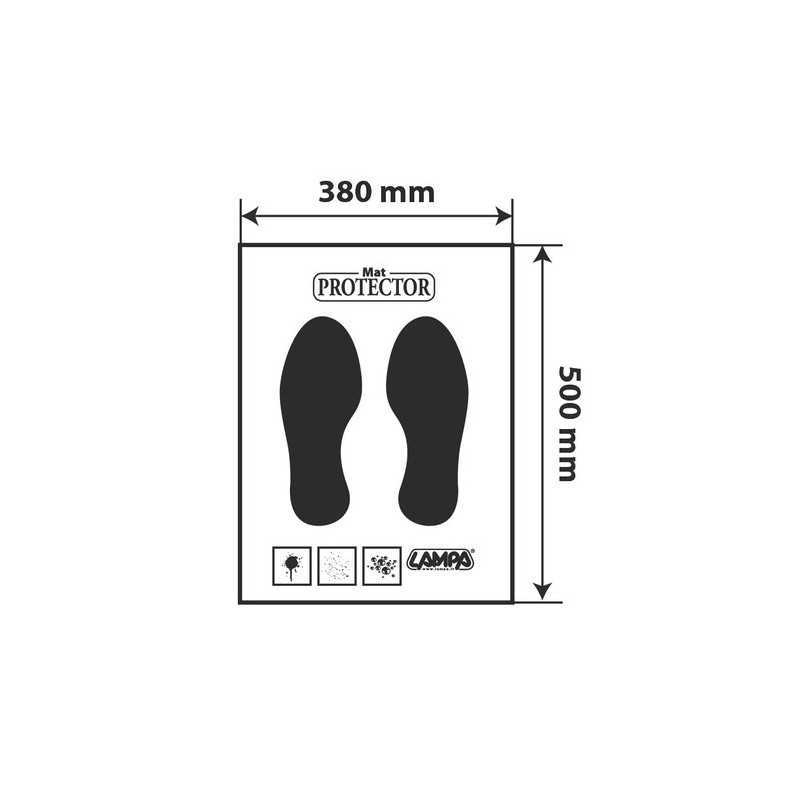 Protezione moquette in carta dispenser 200 pz