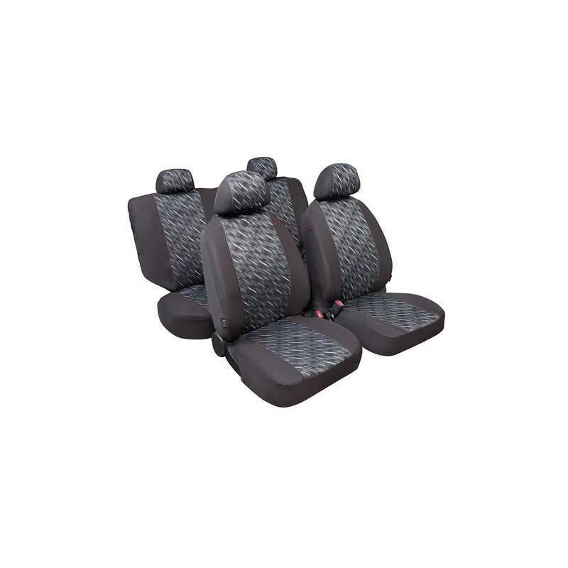 Graffio Basic-Fit set fodere coordinate in jacquard universali - Antracite