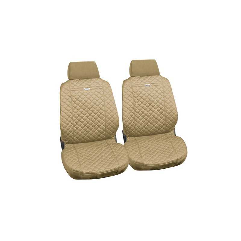 Ziga coppia coprisedili anteriori in cotone universali - Beige