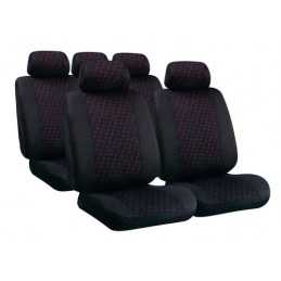 Glamur set fodere coordinate in jacquard - Nero