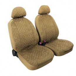 Miky coppia coprisedili anteriori in microfibra universali - Beige
