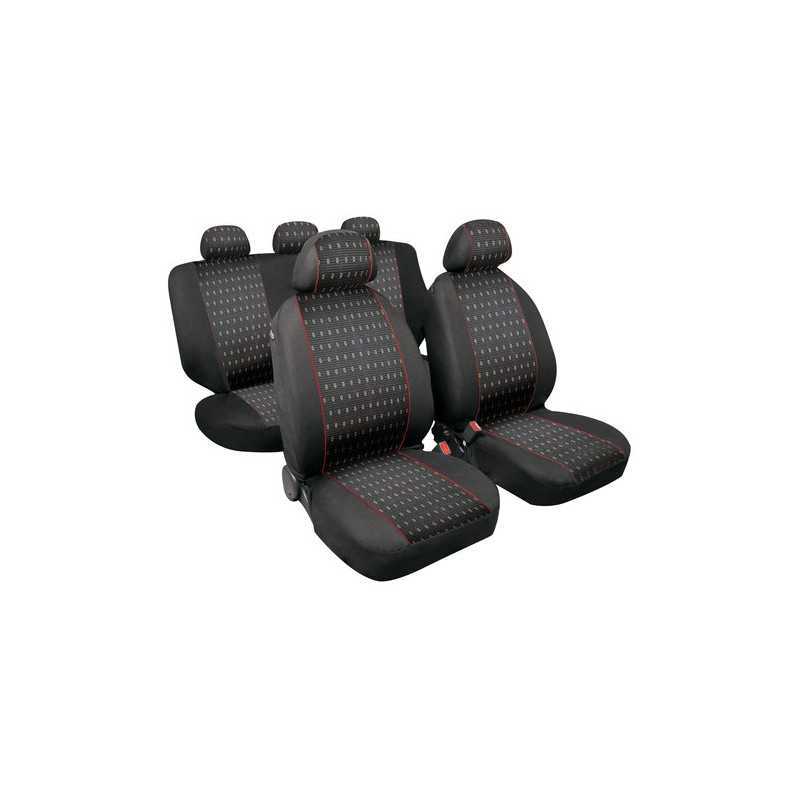 Square set fodere coordinate in jacquard - Rosso