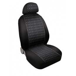 Square set fodere coordinate in jacquard - Nero