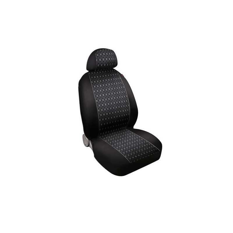 Square set fodere coordinate in jacquard - Nero