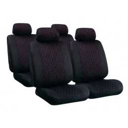 Glamur Basic-Fit set fodere coordinate in jacquard - Nero