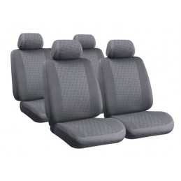 Glamur Basic-Fit set fodere coordinate in jacquard - Grigio