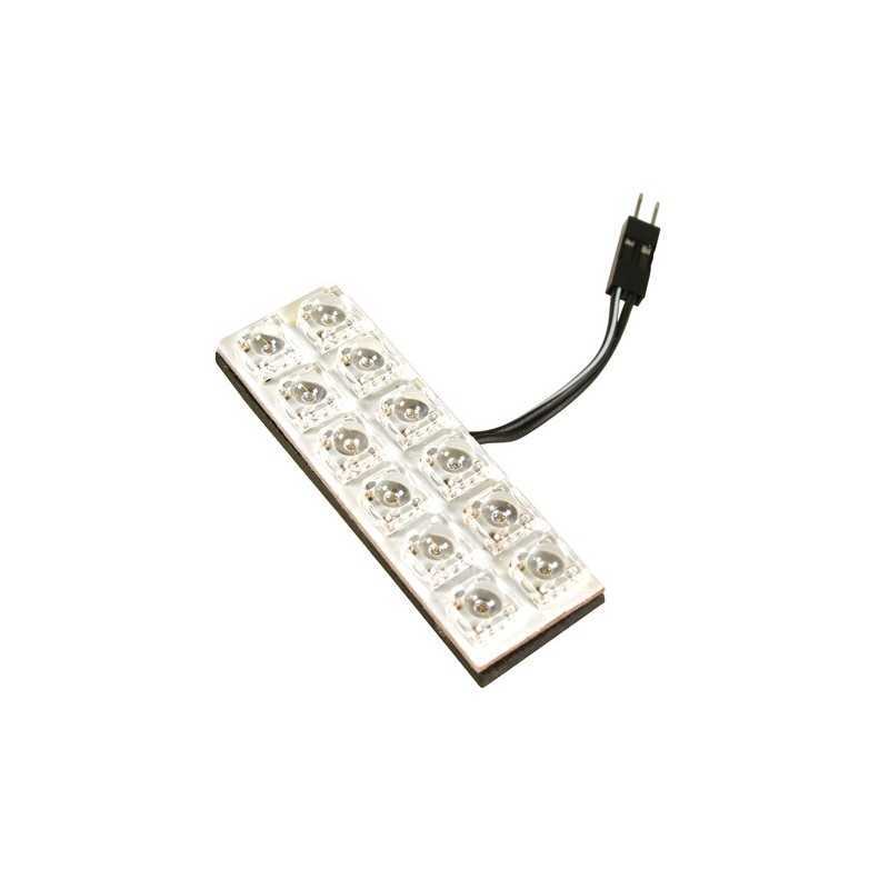 12V Hyper-Led - Pannello 12 Led - 20x60 mm - 1 pz - D Blister - Bianco