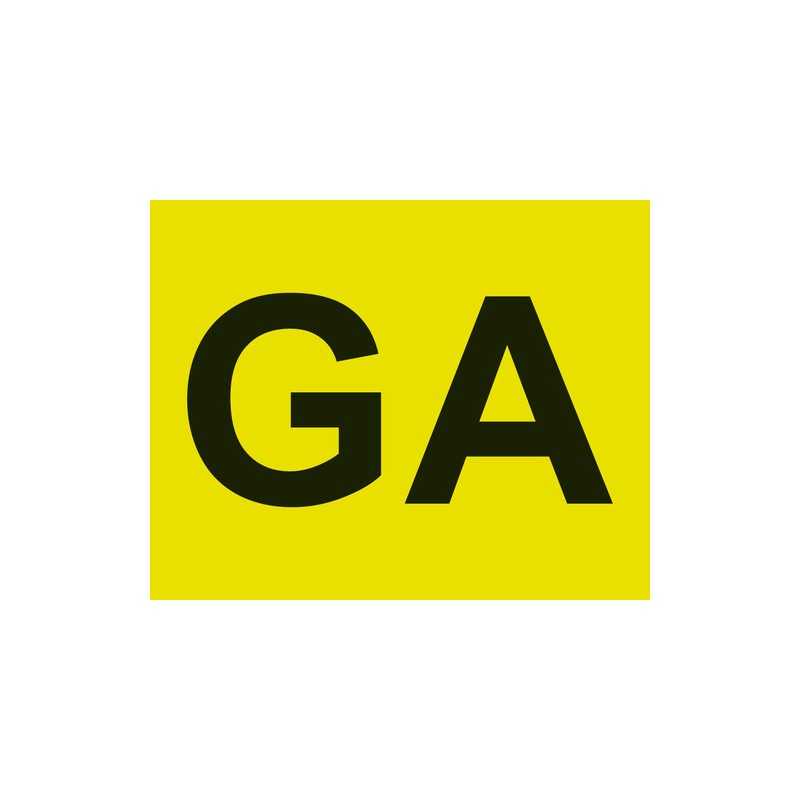Contrassegno GA (Guida Accompagnata) - Anteriore