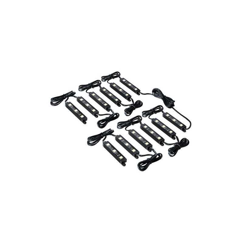 Hyper-Led Set 12x3 strisce decorative a led - 12V - Rosso
