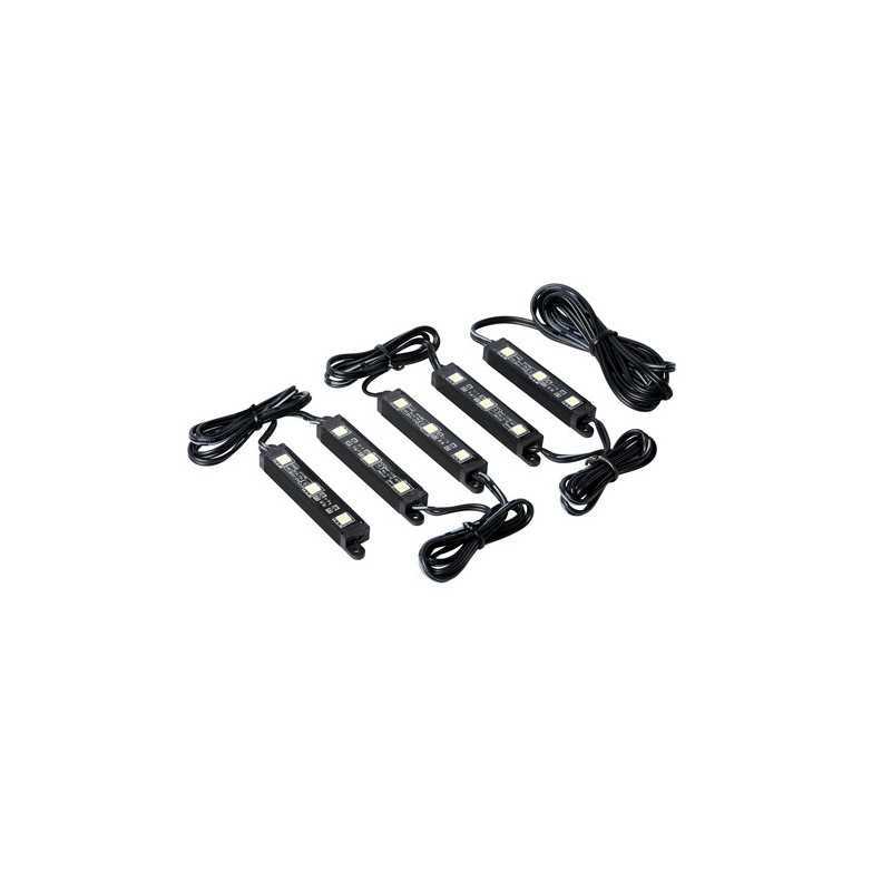 Hyper-Led Set 5x3 strisce decorative a led - 12V - Bianco