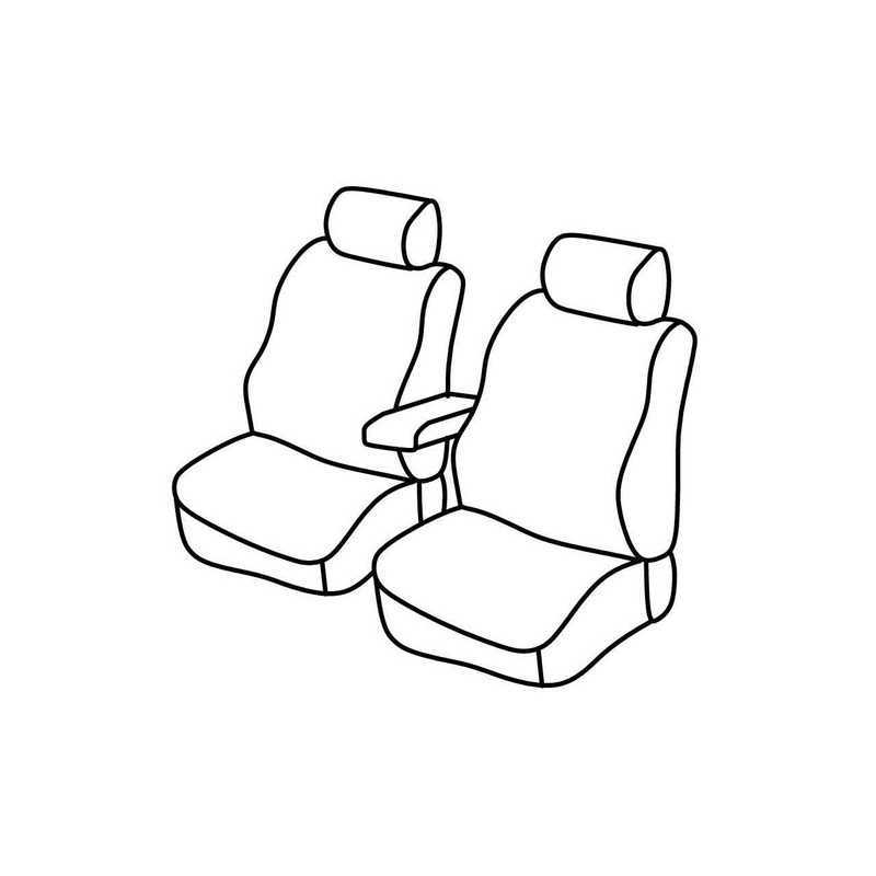 Set coprisedili Superior - Nero Blu - Mercedes Citan (van) (10 12 )