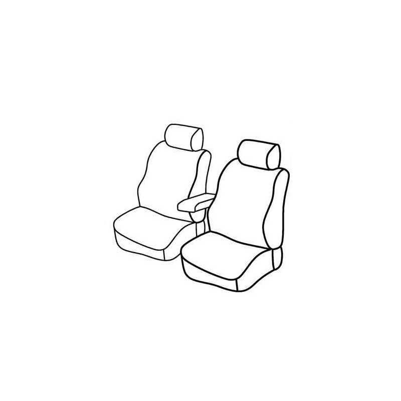 Set coprisedili Superior - Nero Rosso - Renault Kangoo (van) (02 08 )