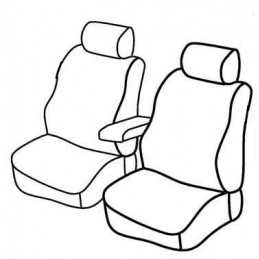 Set coprisedili Superior - Nero Grigio - Renault Kangoo (van) (02 08 )