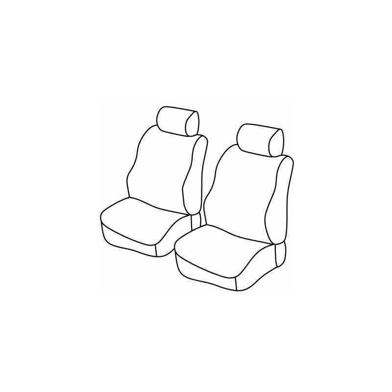 Set coprisedili Superior - Nero Blu - Renault Kangoo (van) (Maxi) (02 08 )