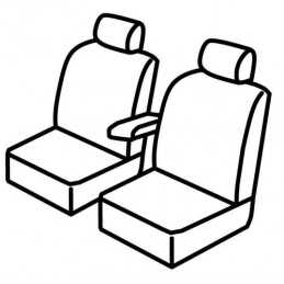 Set coprisedili Superior - Nero Rosso - Renault Trafic (van) (03 01 05 14)