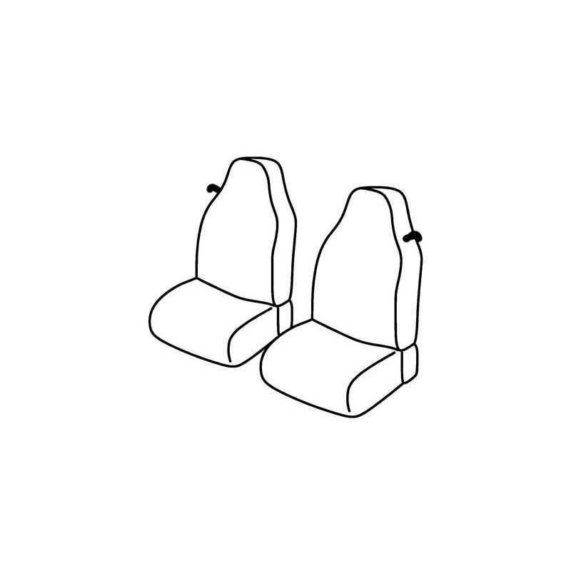 Set coprisedili Superior - Nero Rosso - Smart Fortwo (01 07 10 14)
