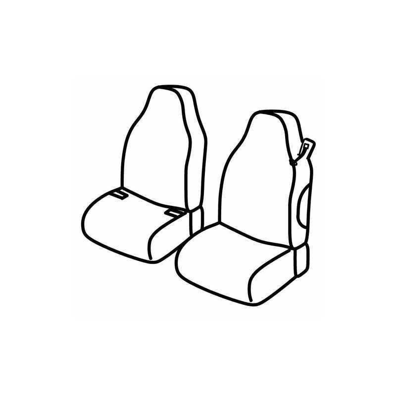 Set coprisedili Superior - Nero Blu - Smart Fortwo (11 14 )