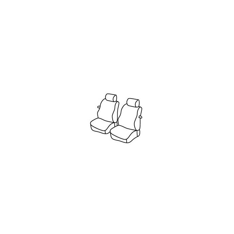 Set coprisedili Superior - Nero Blu - Volkswagen Caddy (van) (11 95 12 03)