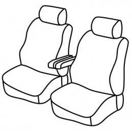 Set coprisedili Superior - Nero Grigio - Volkswagen Transporter T5 (van) (04 03 03 15)