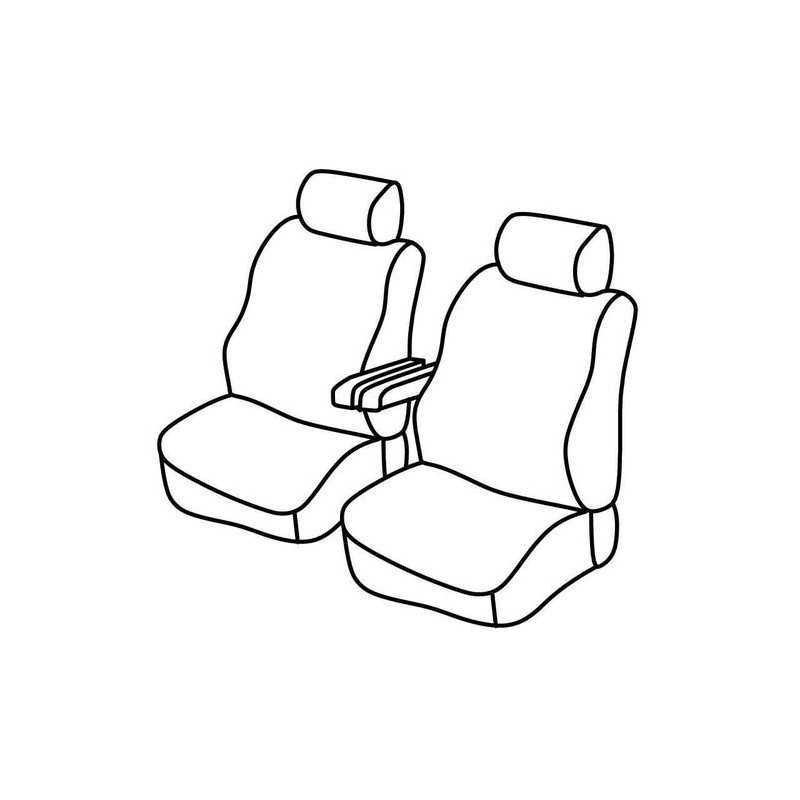 Set coprisedili Superior - Nero Grigio - Volkswagen Transporter T5 (van) (04 03 03 15)