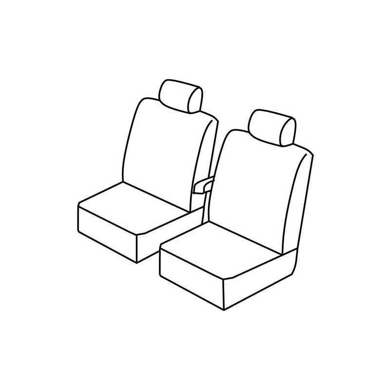 Set coprisedili Superior - Grigio Nero - Volkswagen Crafter (van) (01 17 )