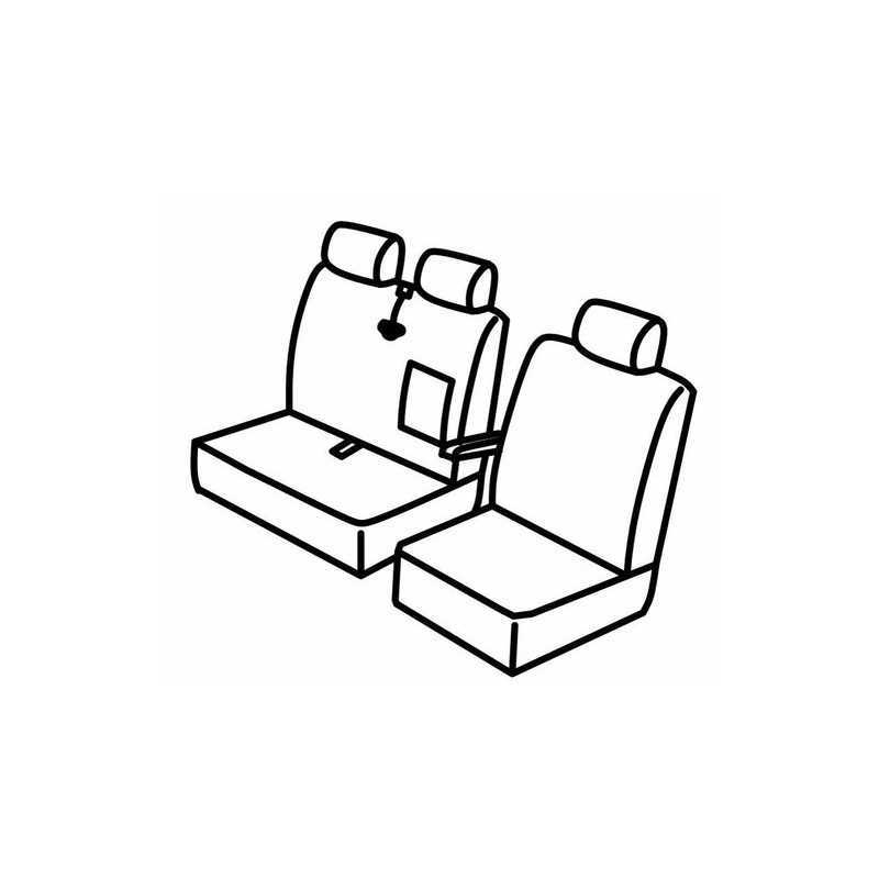 Set coprisedili Superior - Nero Blu - Citroen Jumper (van) (04 06 ) - Fiat Ducato (van) (07 06 ) - Peugeot Boxer (van) (04 06 )